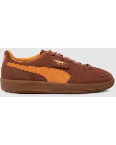 PUMA Palermo Trainers In - Brown