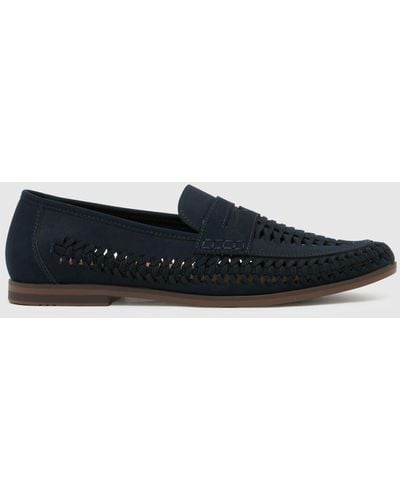 Schuh Reem Woven Loafer Shoes In - Blue