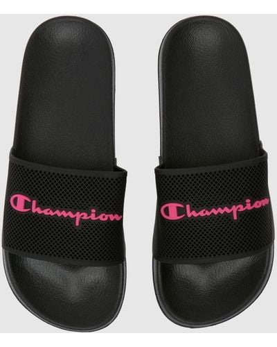 Champion Daytona Sandals - Black/pink