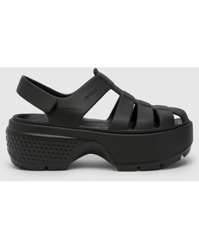 Crocs™ Stomp Fisherman Sandals In - Black