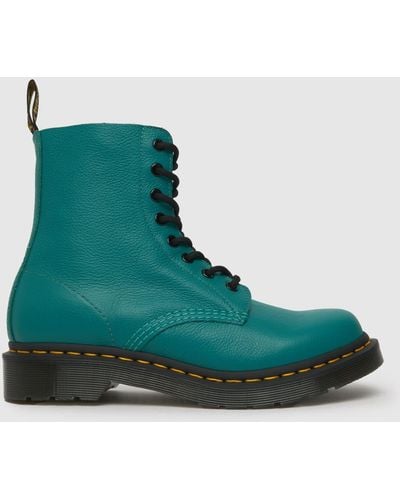 Dr. Martens 1460 Pascal 8 Eye Boots In - Green