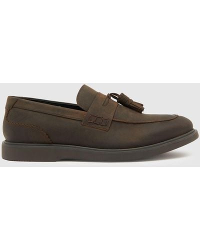 H by Hudson Cato Loafer Shoes In - Brown