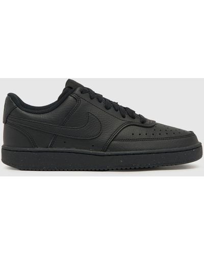 Nike Court Vision Low Better Trainers In - Black