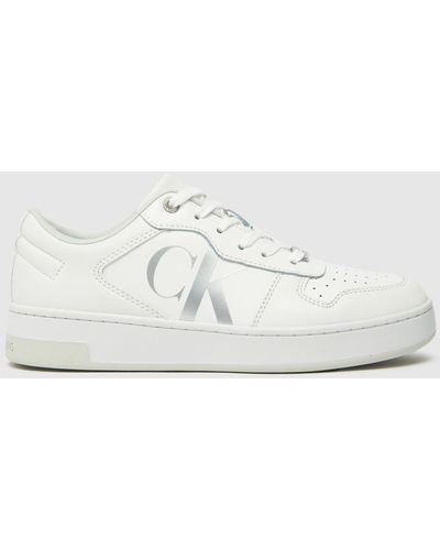 Ck Jeans Basket Cupsole Trainers In - White