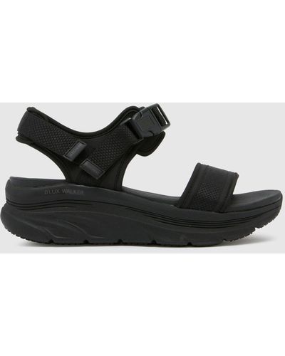 Skechers Dlux Walker Sandals In - Black