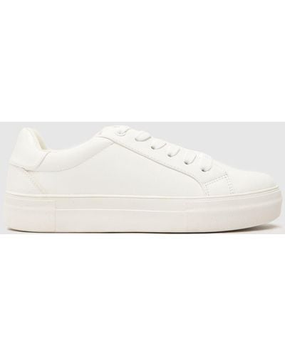 Schuh Madison Platform Trainers In - White