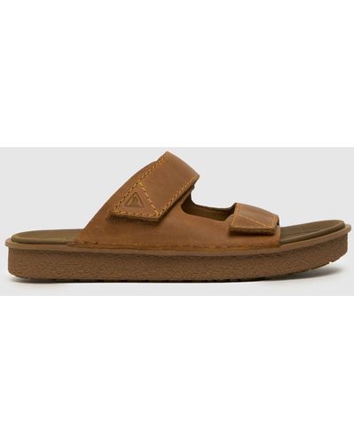 Clarks Litton Strap Sandals In - Brown