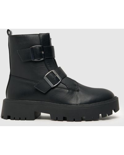 Schuh Ladies Aubrey Buckle Winter Boots - Black