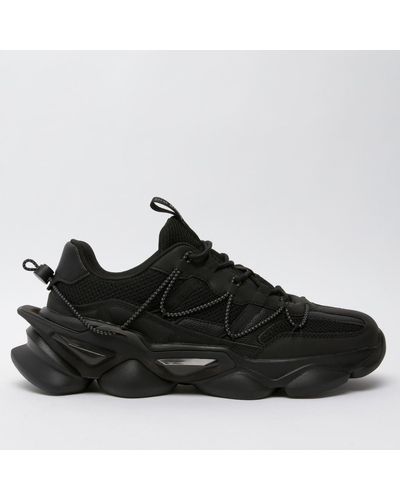 Steve Madden Storm Trainers In - Black