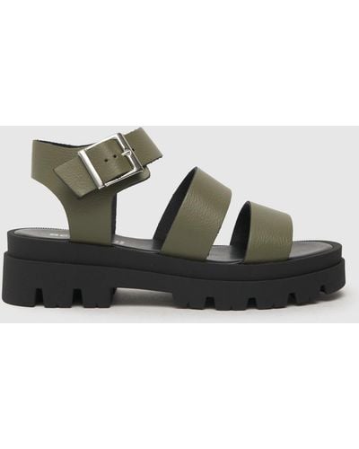 Schuh Tate Chunky Sandals In - Green