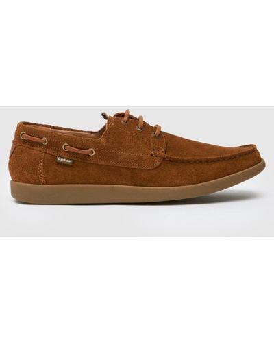 Barbour Armada Boat Shoes In - Brown
