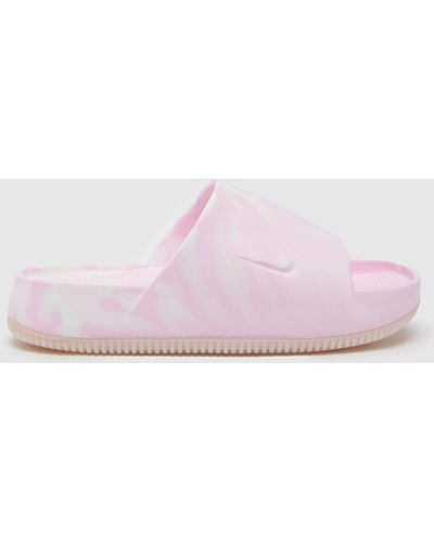 Nike Calm Slide Sandals In - Pink