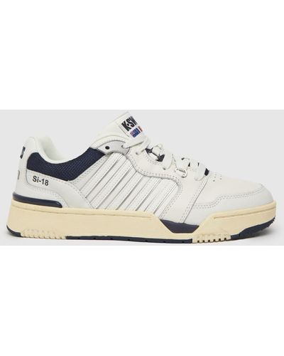 K-swiss Si-18 Rival Trainers In White & Navy