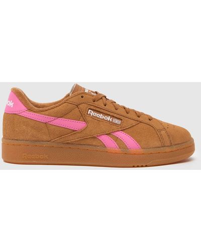 Reebok Club C Grounds Trainers In - Brown