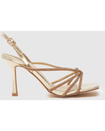 Schuh Sana Embellished High Heels In - Metallic