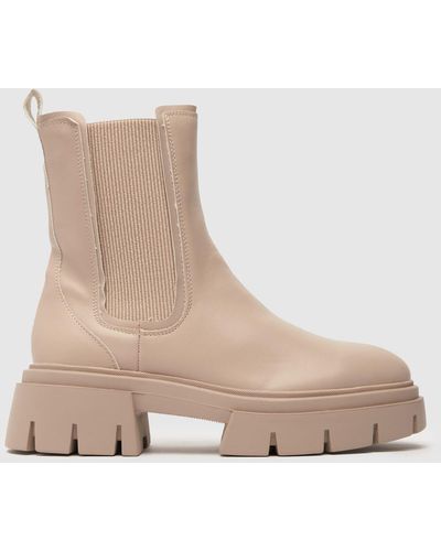 Schuh Amaya Chunky Chelsea Boots In - Natural