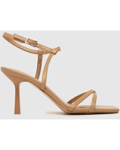 Schuh Samara Strappy Sandal High Heels In - Metallic