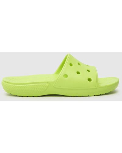 Crocs™ Classic Slide Sandals In - Green