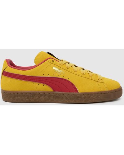 PUMA Suede Terrace Trainers In - Yellow