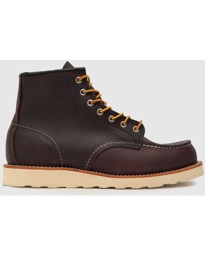 Red Wing 6-inch Classic Moc Boots In - Brown
