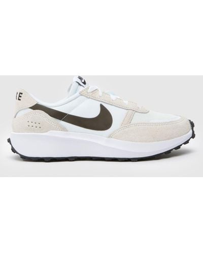 Nike Waffle Debut Trainers In - White