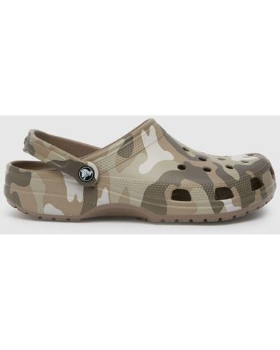 Crocs™ Classic Graphic Clog Sandals In - Grey