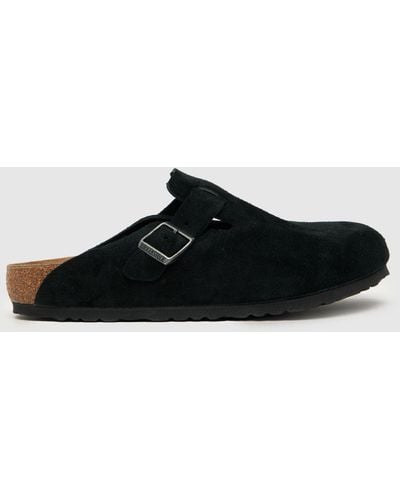 Birkenstock Boston Clog Sandals In - Black