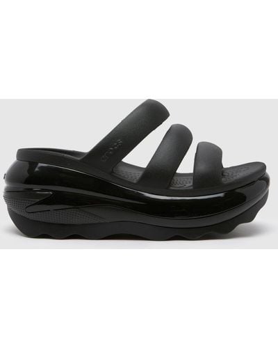 Crocs™ Mega Crush Triple Strap Sandals In - Black