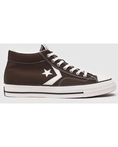Converse Star Player 76 Mid Trainers In - Brown