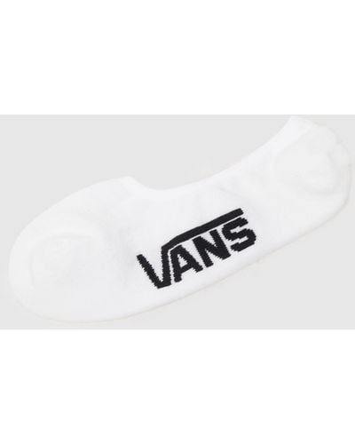 Vans No Show Socks 3 Pack - White