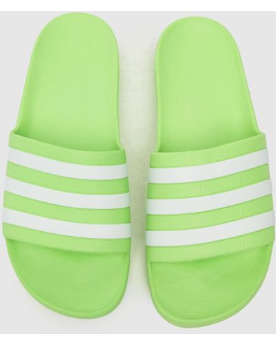 adidas Adilette Aqua Sandals In - Green
