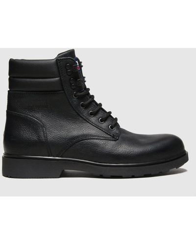 Tommy Hilfiger Padded Ankle Boots In - Black