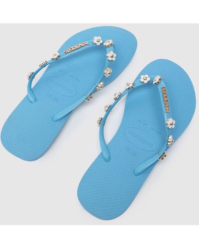 Havaianas Slim Stylish Sandals In - Blue