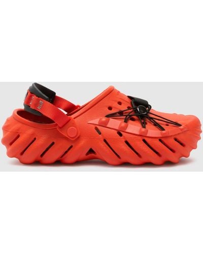 Crocs™ Echo Reflective Laces Clog Sandals In - Red