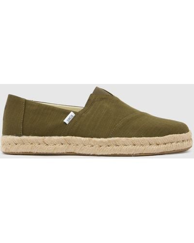 TOMS Alpargata Rope 2.0 Shoes In - Green