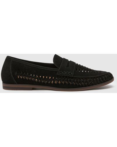Schuh Reem Woven Loafer Shoes In - Black