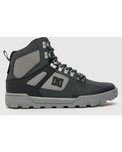 Dc Pure High-top Wr Boots In - Black