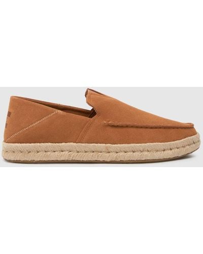 TOMS Alfonso Loafer Shoes - Brown
