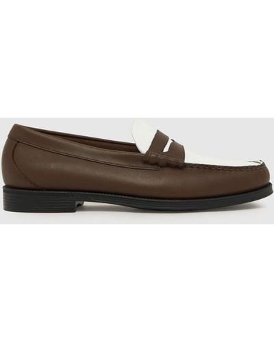 G.H. Bass & Co. Weejun Larson Penny Loafer Shoes In - Brown