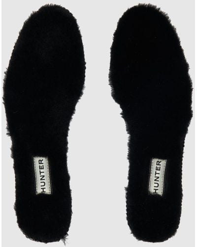 HUNTER Luxury Shearling Insoles - Black