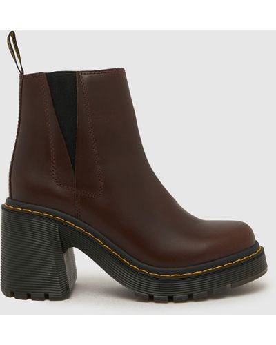 Dr. Martens Spence Heeled Boots In - Brown