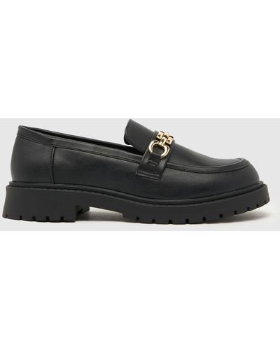 Schuh Ladies Libet Croc Ballerina Flat Shoes - Black