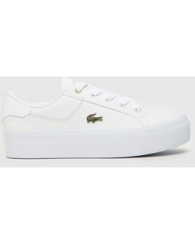 Lacoste Ziane Platform Trainers In - White