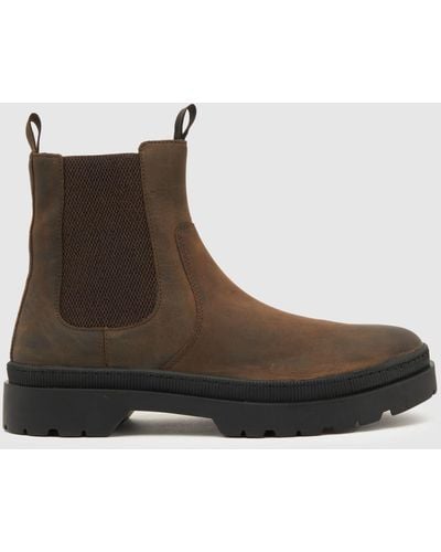 H by Hudson Colton Chelsea Boots In - Brown