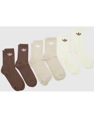 adidas Originals Crew Sock 6 Pack - White