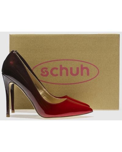 Schuh Black & Red Flirty High Heels