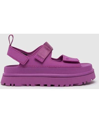 UGG Golden Glow Touch-Strap Sandals - Purple