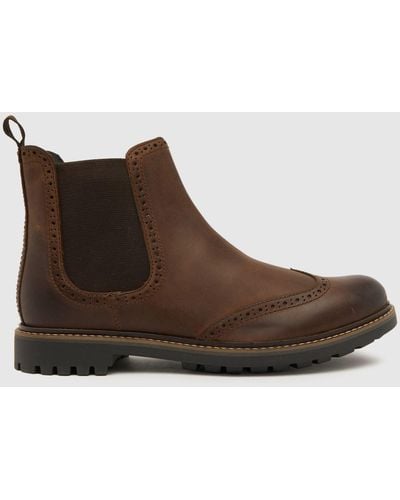 Schuh Damian Brogue Boots In - Brown