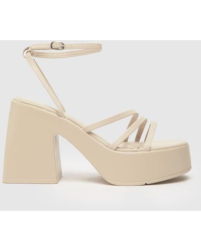 Schuh Sia Strappy Platform High Heels - White