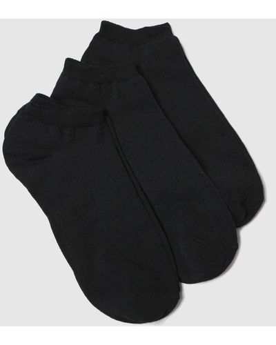Schuh Trainer Socks 3 Pack - Black